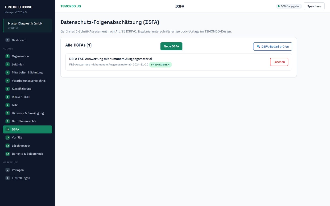 Datenschutz-Folgenabschätzung nach Art. 35 DSGVO